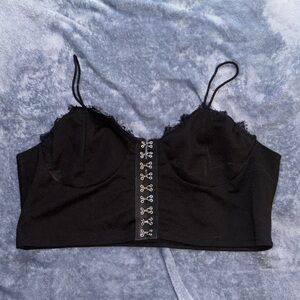 black going out top. cute to go party air dance in. would be cute styled as well